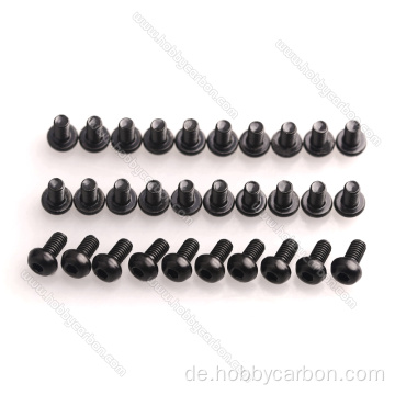 M3x6mm benutzerdefinierte 7075 Aluminium -Knopfkopfschrauben/Schrauben